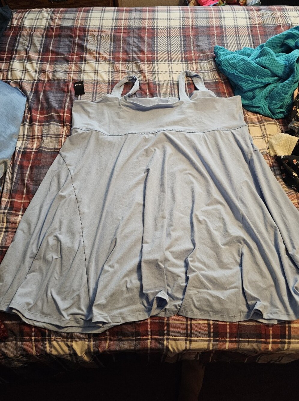 Light Blue Women's Active Dress - Picture 2 of 3